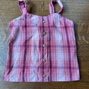 Abercrombie kids girls size 11/12 tank top - plaid